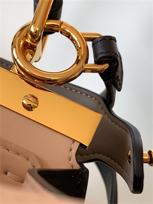 Fen.di PEEKABOO ICONIC ISEEU Small leather bag Black