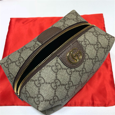 Gu.cci Ophidia GG cosmetic case 548393 Brown
