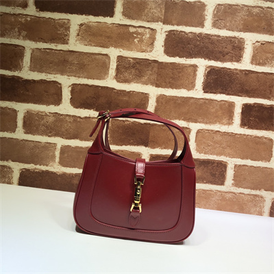 Gu.cci Jackie 1961 Mini Shoulder Bag Red Leather 637091