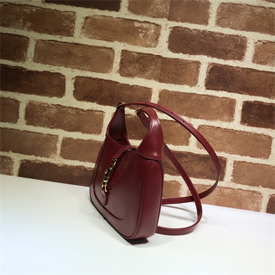 Gu.cci Jackie 1961 Mini Shoulder Bag Red Leather 637091