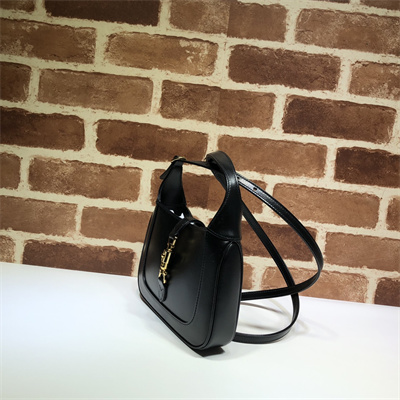 Gu.cci Jackie 1961 Mini Shoulder Bag Black Leather 637091