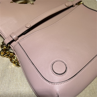 Gu.cci Blondie Shoulder Bag Pink Leather 699268