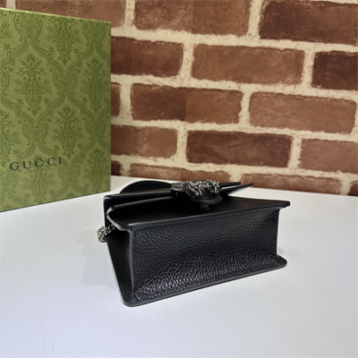 Gu.cci Dionysus Mini Top Handel Bag Black Leather 752029