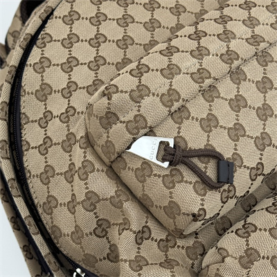 Gu.cci Large backpack with Gucci logo GG Canvas 800182