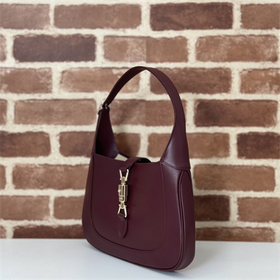 Gu.cci Jackie 1961 Small Shoulder Bag Rosso Ancora Red Leather 810232