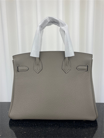 Bir.kin Bag TOGO Leather 25/30/35CM Gold/Silver Hardware In Etain Color HS