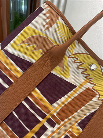 Her.mes  Garden Party 36CM Togo Leather and Graffiti Canvas HS