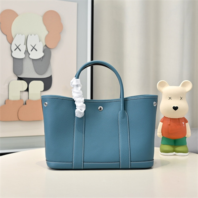 Hermes Garden Party 30/36CM Togo Leather Bley Jean HS