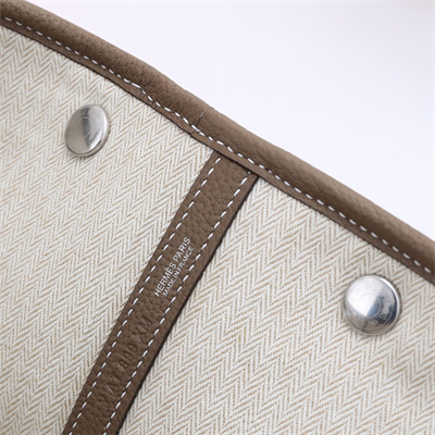 Hermes Garden Party 30/36CM Calfskin Leather Etoupe