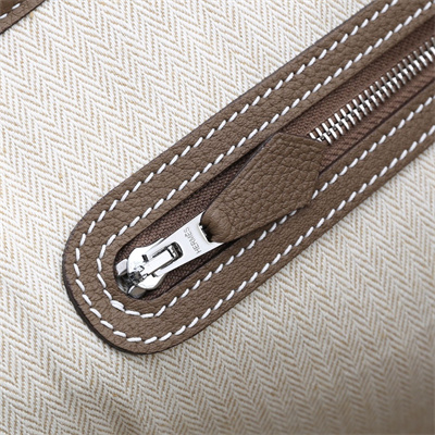 Hermes Garden Party 30/36CM Calfskin Leather Etoupe