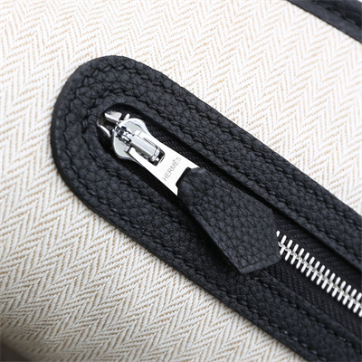 Hermes Garden Party 30/36CM Calfskin Leather Black