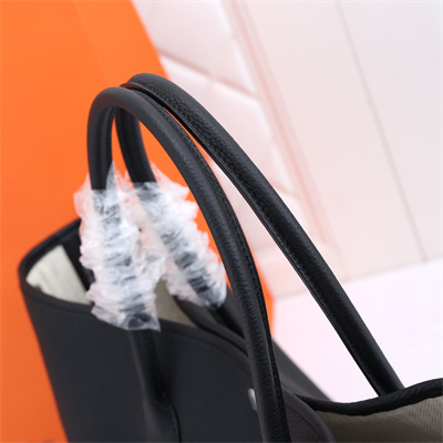 Hermes Garden Party 30/36CM Calfskin Leather Black