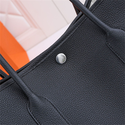 Hermes Garden Party 30/36CM Calfskin Leather Black