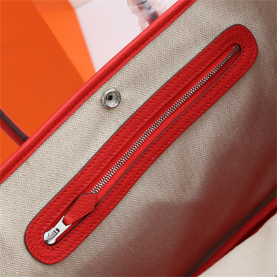 Hermes Garden Party 30/36CM Calfskin Leather Red