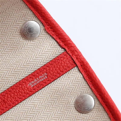 Hermes Garden Party 30/36CM Calfskin Leather Red