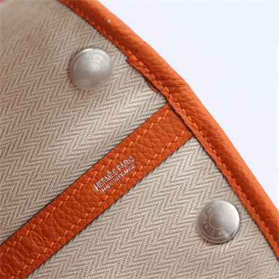 Hermes Garden Party 30/36CM Calfskin Leather Orange