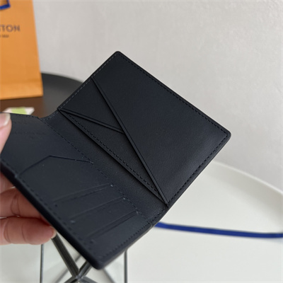 L.V Pocket Organizer Brushed Monogram cowhide leather Black/White M11635