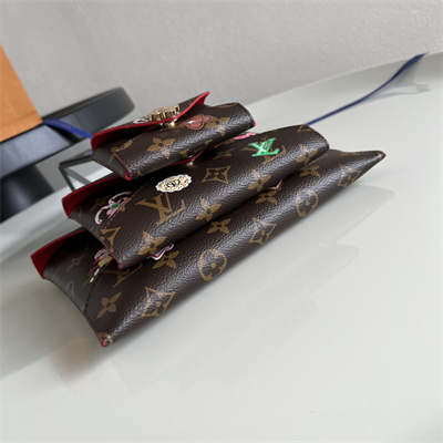 L.V Kirigami Pochette Monogram Canvas Candy Red M12203