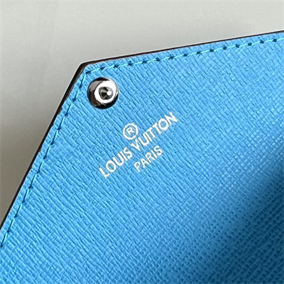 L.V Kirigami Card Holder Monogram Canvas Gaston Blue M12884