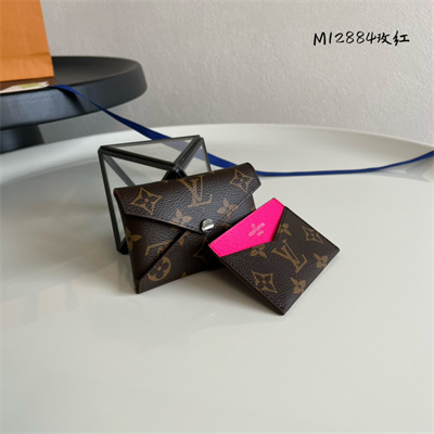 L.V Kirigami Card Holder Monogram Canvas Pondichéry Pink M12793