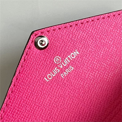 L.V Kirigami Card Holder Monogram Canvas Pondichéry Pink M12793