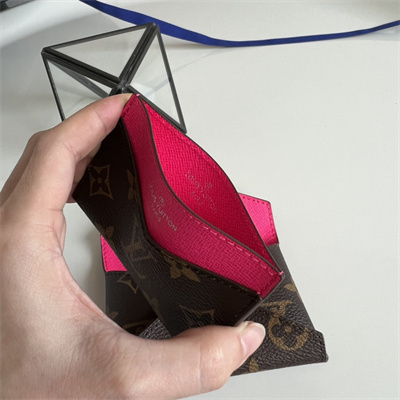 L.V Kirigami Card Holder Monogram Canvas Pondichéry Pink M12793