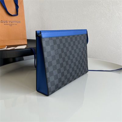 L.V Pochette Voyage MM Damier Graphite Indigo Blue N00088