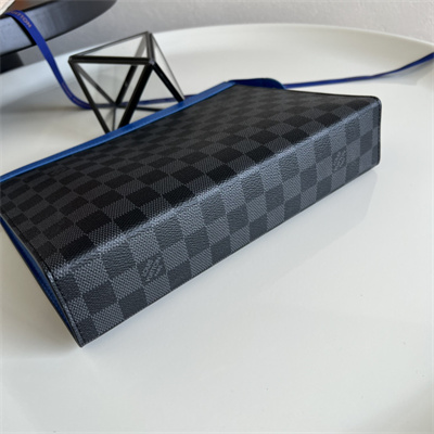 L.V Pochette Voyage MM Damier Graphite Indigo Blue N00088
