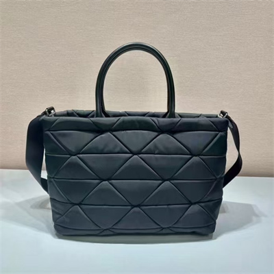 Prada Re-Nylon medium padded tote Black 1BG435
