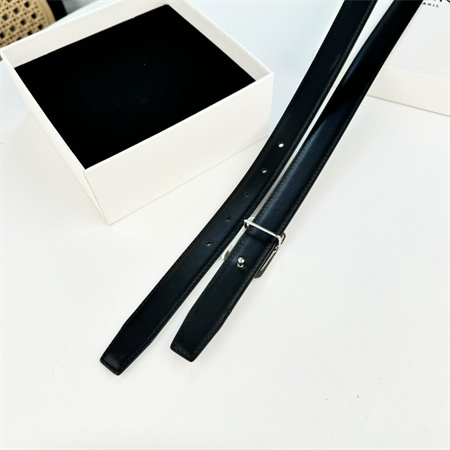 Celine MEDIUM REVERSIBLE FRAMED TRIOMPHE BELT 25MM in TAURILLON AND NATURAL CALFSKIN Black