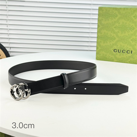 Gucci  Belts In Black Calfskin 30MM Options