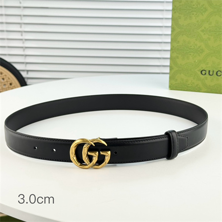 Gucci  Belts In Black Calfskin 30MM Options