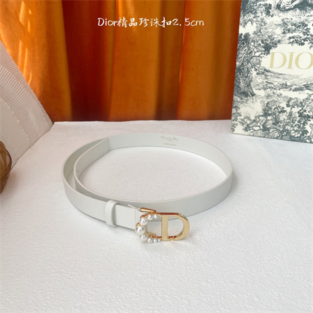 Dior Belts In Patent Calfskin /Smooth Calfskin  25MM Pearl Gold Hardware Color Options
