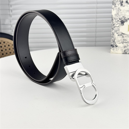 Dior Belts In Black Calfskin 35MM Silver Hardware