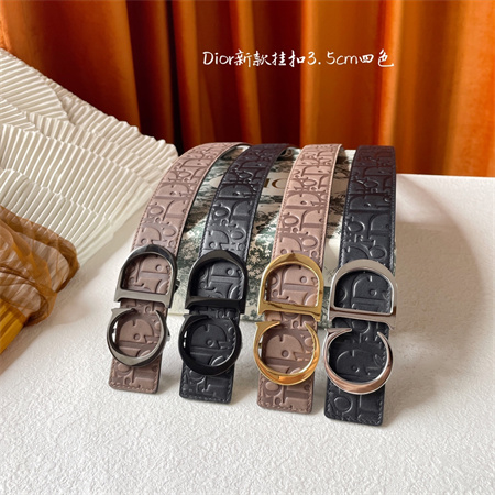 Dior Belts In Jacquard Embossed Calfskin 35MM Color Options