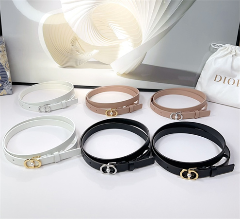 Dior Belts In Calfskin 15MM Gold/Silver Hardware Color Options