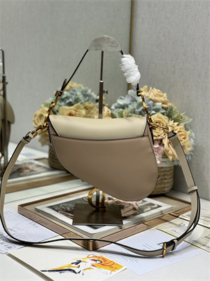 CD Saddle Bag Smooth Calfskin Beige/Sand