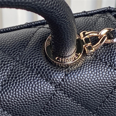 Chanel Clutch with Chain Grained Calfskin & Gold-Tone Metal Black AP4244