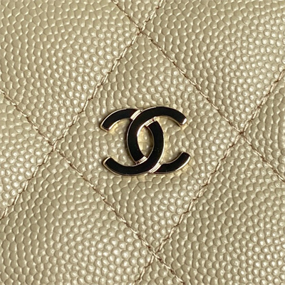 Chanel Small Hobo Bag Grained Calfskin & Gold-Tone Metal Beige AP4386