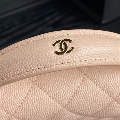 Chanel Clutch with Chain Grained Calfskin & Gold-Tone Metal Pink AP4406