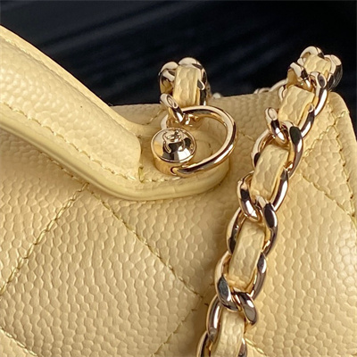 Chanel Clutch with Chain Grained Calfskin & Gold-Tone Metal Beige AP4406