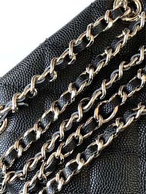 Chanel Classic Clutch with Chain Grained Calfskin & Gold-Tone Metal Black AP4422
