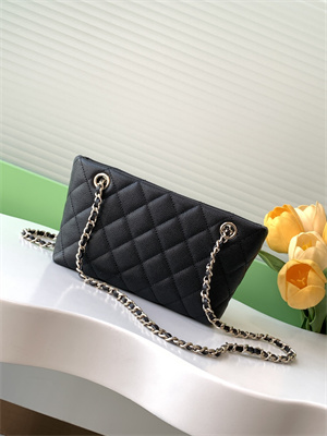 Chanel Clutch with Chain Grained Calfskin & Gold-Tone Metal Black AP4423