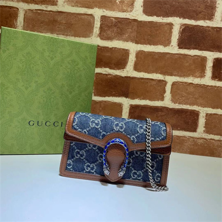 Gu.cci Dionysus Super Mini Bag Denim 476432