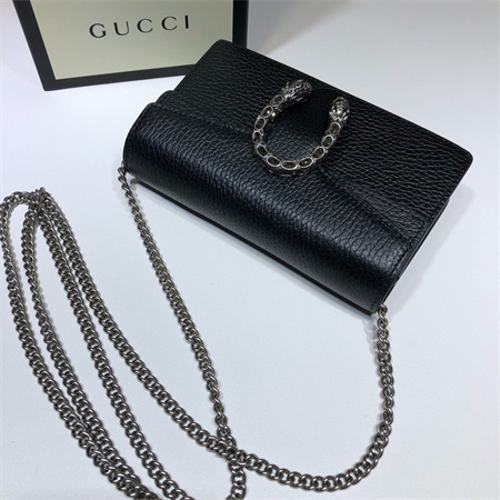 Gu.cci Dionysus Super Mini Bag Black Leather 476432