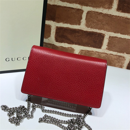 Gu.cci Dionysus Super Mini Bag Red Leather 476432