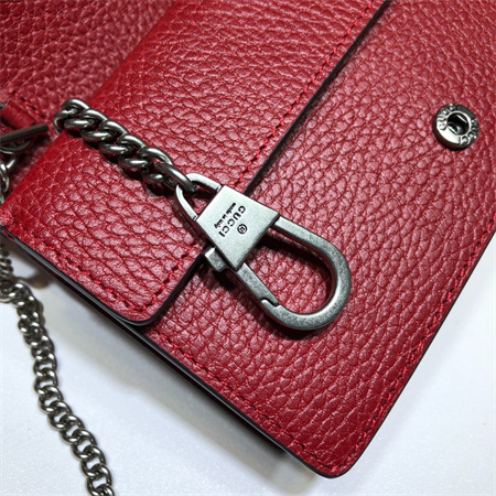Gu.cci Dionysus Super Mini Bag Red Leather 476432