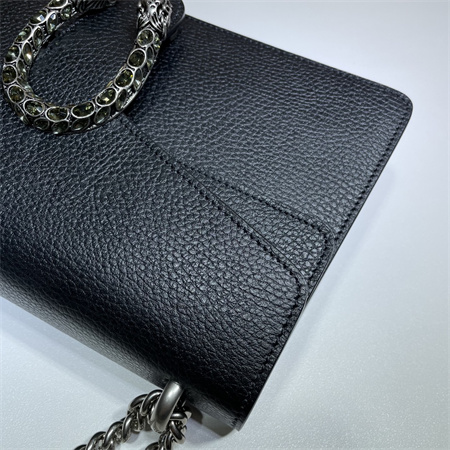 Gu.cci Dionysus small shoulder bag Black Leather 400249