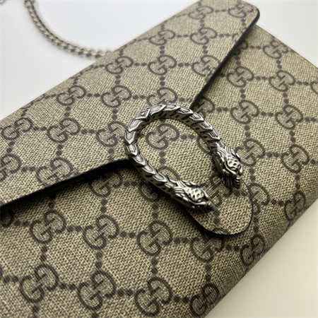 Gu.cci Dionysus GG Supreme chain wallet GG Supreme canvas 401231