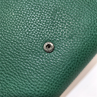 Gu.cci Dionysus GG Supreme chain wallet Green Leather 401231